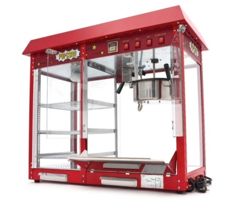 Machine à  pop-corn   150gr - avec vitrine chauffante